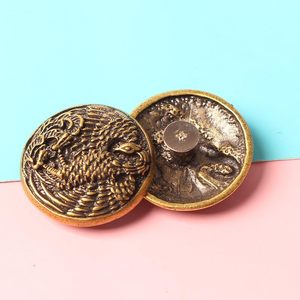 Zytpanvm PC Vintage Brass Phoenix Totem Conch Rivets Spiral Decorative <b>Metal</b> Hardware Special For DIY Leather <b>Wallet</b> Making Acce - Product Image 5