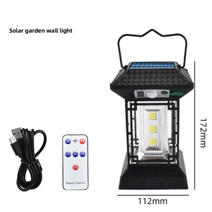 New Solar Tungsten Wall Lamp Three Modes Outdoor Villa Garden Courtyard Waterproof Decoration Induction <b>Lantern</b> Small Night Lamp - Product Image 1