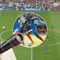 Harga Pabrik Teleskop Ponsel 12X Zoom dengan Klip Lensa Kamera Telefoto Ponsel 8X HD Teleskop Monokuler Optik