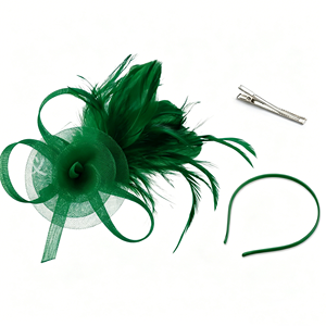 Serre-tête fascinateur avec plumes, chapeau de fête pour femmes pour le Kentucky Derby, cocktail, mariage, soirée déguisée - Product Image 1