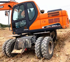 Excavadora de Ruedas Doosan DX 150 Usada Original en Buenas Condiciones Excavadora Doosan de 15.5 Toneladas Excavadora de Segunda Mano - Product Image 2