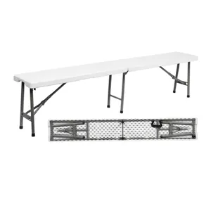 Petite Table pliable de Camping Portable, en plastique, 6 pieds, pour demi-salle à manger, OEM, nouvelle collection 2021