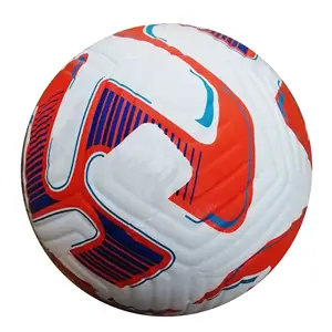Balón de fútbol de alta calidad, balón de fútbol de Pu de tamaño 5, logotipo de aduana completo, duradero