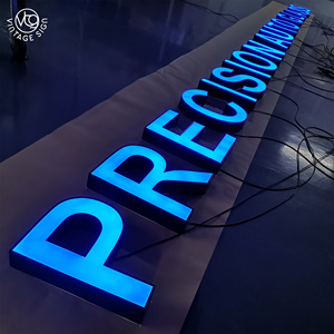 Insegne Luminose Personalizzate per Attività Commerciali, Insegna a LED con Illuminazione Frontale, Luce Decorativa da Parete, Lettere 3D in Acrilico - Product Image 1
