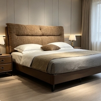 Ensembles de meubles de chambre à coucher modernes de luxe en bois massif de haute qualité pour appartements commerciaux et hôtels cinq étoiles