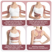 Correcteur de posture fin, invisible et respirant pour femmes, soutien des épaules ouvertes, dos droit, correction de la cyphose, soutien lombaire et de la taille