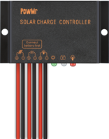 Régulateur d'énergie intelligent PowMr en stock, prix de gros, PWM 10A 12V, contrôleur solaire étanche avec fonction d'éclairage LED