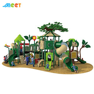 Toboggan de terrain de jeux extérieur sur le thème de la forêt, durable, grande capacité, équipement de terrain de jeux pour enfants de 8 à 16 personnes - Product Image 3