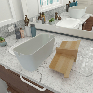 Boîte de rangement cosmétique rectangulaire en <span class=keywords><strong>plastique</strong></span>, porte-pinceaux de maquillage, organisateur, écologique, sans <span class=keywords><strong>plastique</strong></span>, pour les accessoires de beauté des femmes - Product Image 3