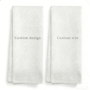 Serviette de nettoyage en microfibre gaufrée à imprimé floral personnalisé pour le <span class=keywords><strong>golf</strong></span>, la cuisine, la vaisselle et le thé, séchage rapide, écologique, vente en gros - Product Image 1