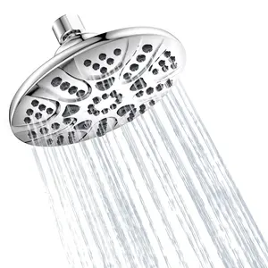 BATHROOM SHOWER HEAD 5 Inches High Pressure 5 Function Adjustable Waterfall Showerhead