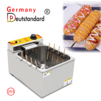 Friteuse Électrique Commerciale Automatique Grande Capacité pour Corn Dogs et Bâtonnets de Fromage, avec Logo Personnalisé