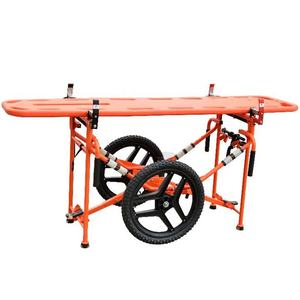 حامل قمامة طبي معدني-عربة نقالة قابلة للطي بعجلات للمناطق المفتوحة ، متينة ومحمولة - Product Image 4