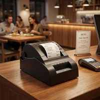 Imprimante thermique de point de vente de bureau Cashino CSN-58III 58 mm, appareil d'impression multi-interface pour les caisses de vente au détail