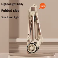 Poussette bébé pliable à un clic, légère, en plastique, de poche, pour les voyages, peut s'asseoir et s'allonger, pour les enfants de 0 à 3 ans