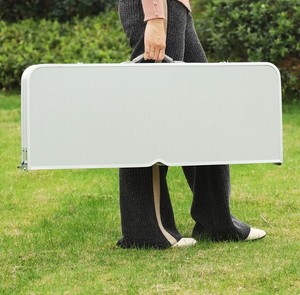 Outdoor <b>Table</b> and Outdoor Furniture General Use Aluminum <b>Folding</b> Picnic <b>Table</b> With Chairs SLH029 Outdoor Heights <b>Adjustable</b> Picn - Product Image 2