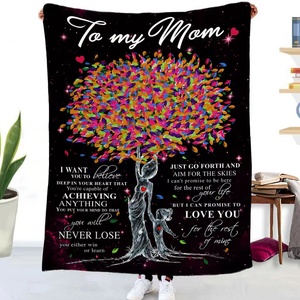Manta personalizada impresa 'I Love You Mom', regalo de textiles para <span class=keywords><strong>el</strong></span> hogar para mujeres <span class=keywords><strong>en</strong></span> <span class=keywords><strong>el</strong></span> cumpleaños del Día de la madre - Product Image 5