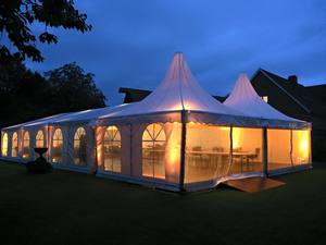 Hoạt động chùa Lều sang trọng 3x3 4x4 5x5 6x6 mét Trắng đám cưới PVC Đảng marquee gazebo chùa lều cho các sự kiện ngoài trời - Product Image 5