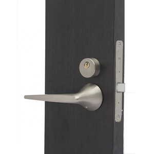 Moderne Main En Bois Noir Nouvel Hôtel Poignée Levier Serrure Pour Chambre Intérieur Porte Serrure intimité <span class=keywords><strong>passage</strong></span> factice - Product Image 2