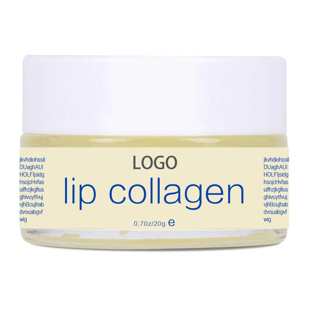 Colágeno labial de etiqueta privada para el cuidado de los labios Hidratante Nutritivo Exfoliante Labio Máscara para dormir