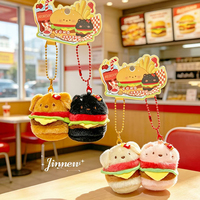Peluche Miniature Série Alimentaire en Promotion avec Rembourrage en Coton PP et Conception Magnétique pour Breloque de Sac et Cadeau