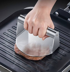 Prensa para <span class=keywords><strong>Hamburguesas</strong></span> de Acero Inoxidable Antiadherente, Parrilla para Filetes - Product Image 6