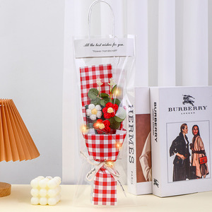 Bouquet creativo fatto a mano all'uncinetto per fidanzati e insegnanti regali di Natale popolari - Product Image 4