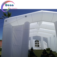 Maison d'événements en plein air de couleur blanche romantique grande tente de mariage gonflable légère de fête de mariage
