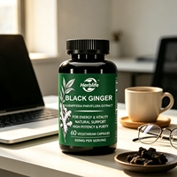 Kapsul Jahe Hitam Ekstrak Herbal Label Pribadi Grosir Pabrik OEM Suplemen Makanan Diet Kapsul Jahe Hitam