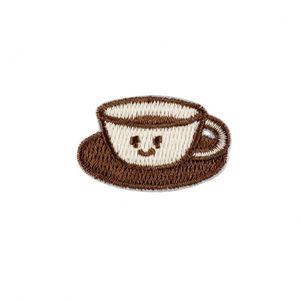 Patch brodé thermocollant mini motif lapin café, lune, étoile, chat souriant pour étiquette de bagage et décoration de sac - Product Image 5