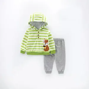 Short sleeve stripe newborn baby clothes sets 100% bamboo knit cotton bubble boy clothing set new born baby gift set
