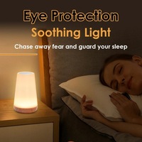 Veilleuse LED flexible à 13 couleurs, petite lampe de chevet blanche, étagères de chambre à coucher, contrôle tactile, rechargeable, portable, à intensité variable
