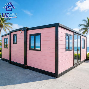 บ้านสำเร็จรูปโครงสร้างเหล็กขนาด 40 ฟุต 20 ฟุต แบบขยายได้ 1 2 3 4 5 ห้องนอน พร้อมครัวทันสมัย - Product Image 1