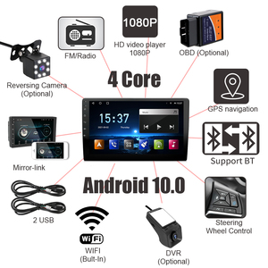 Krando Android TS7 13,0 2G 32G Ram 9/10.1 pulgadas IPS Radio de coche REPRODUCTOR DE DVD Universal Multimedia <span class=keywords><strong>Tablet</strong></span> DSP Carplay radio de coche <span class=keywords><strong>GPS</strong></span> - Product Image 5