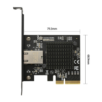 Carte réseau IOCREST interne 10 Gbps AQC113 PCI Express X4 à port unique RJ45 certifiée FCC Ethernet filaire LAN Win10/11