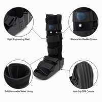 Botte de marche gonflable ergonomique légère - Orthèse de cheville absorbant les chocs avec rembourrage lavable