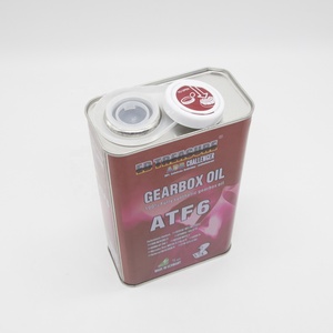 Produttore di latta rettangolare vuota olio motore lattine di metallo con tappo in metallo - Product Image 1