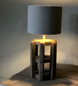 Lampe de table rustique en coton, style industriel, lumière d'appoint vintage, décoration de chambre à coucher et de salon de style ferme - Product Image 1