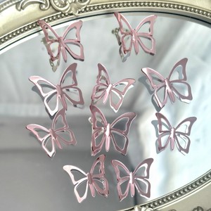 Décoration de gâteau d'anniversaire en acrylique coloré avec miroir gravé 3D en forme de papillon, doré, pour fête d'anniversaire - Product Image 3