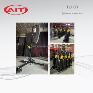 Ait Dj-03 5.5M Aluminium Lijn <span class=keywords><strong>Array</strong></span> Opvouwbare Trap Sterke Handgreep Kruk Verlichting Lift Toren 200Kg Capaciteit Duurzaam Verstelbaar - Product Image 4