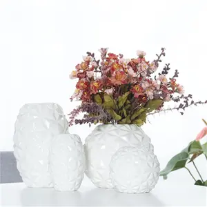 Moderne einfache Keramik vase Wohn möbel Wohnzimmer Dekorationen kreative Raute Vase Blumen arrangement Ornamente Terrarium