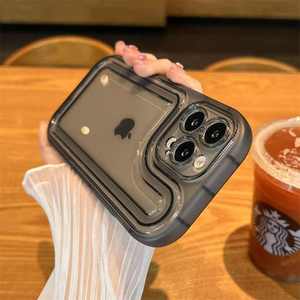 Custodia per telefono cellulare unica trasparente in TPU bianco e nero trasparente per <span class=keywords><strong>iPhone</strong></span> 15 Pro Max 14 13 12 11 XS XR <span class=keywords><strong>X</strong></span> 8 7 - Product Image 2