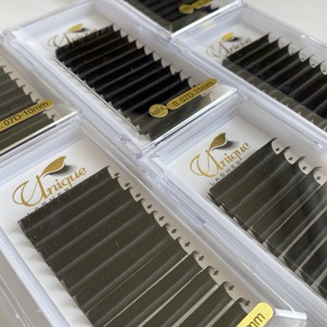 Extensions de <span class=keywords><strong>cils</strong></span> volume facile à faire éventail, faits à la main, courbures LB LC LD M L C D CC DD, 0.03 0.05 0.07mm, <span class=keywords><strong>Cils</strong></span> Camellia - Product Image 2