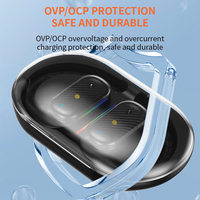 Earbud olahraga, 2024 olahraga tanpa kabel dengan HiFi Stereo 8H Over Ear Earphone dengan Mic penghilang kebisingan headphone tahan air