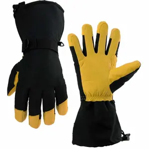 Ozero Männer Wasserdicht Atmungsaktiv Winter Schnee Ski Echtem Rindsleder Handschuhe & Fäustlinge Handschuhe.