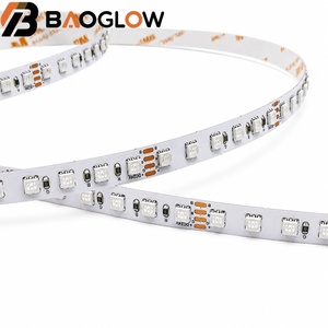 ไฟ LED แบบกันแสงสะท้อน 120LED/M RGB ไม่ตกแรงไฟ 3535 LED Tape Light 24V 15W/M แผ่นเคลือบไฟฟ้า 8 มม. ตัดได้ทุกๆ 5 ซม. เปลี่ยนสีได้ ใช้ภายในอาคาร - Product Image 4