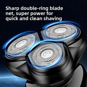 Afeitadora Eléctrica Pearl Max Multifunción Todo en Uno para Hombre, Maquinilla de Afeitar Flotante con Pantalla LED Digital y 3 Cuchillas Giratorias - Product Image 2