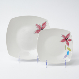 Huilang Tùy Chỉnh Thân Thiện Với Môi Đặt Bữ<span class=keywords><strong>a</strong></span> Ăn Tối Gốm Và Sứ Bộ Đồ Ăn Với Thì<span class=keywords><strong>a</strong></span> Tròn Mô hình Cho Nhà Hàng - Product Image 4