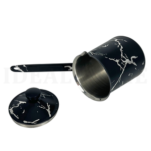 Pot à café turc en acier inoxydable au design classique OEM, revêtement argenté avec carafe à mousse, pots à expresso à prix de gros - Product Image 2