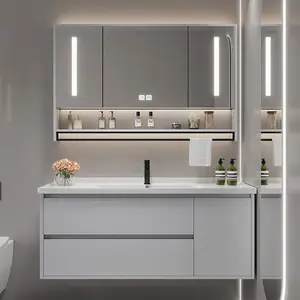 Bán buôn Chất lượng cao phòng tắm Vanity đồ nội thất không thấm nước ngăn kéo lưu trữ tủ nhà vệ sinh